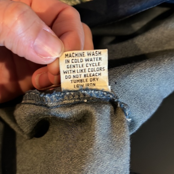 Speed Control Denim Chambray Rose T Shirt Dress - Picture 7 of 7